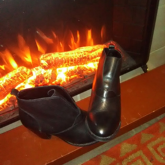 Black leather CREVO ANKLE BOOTIES - Picture 3 of 9